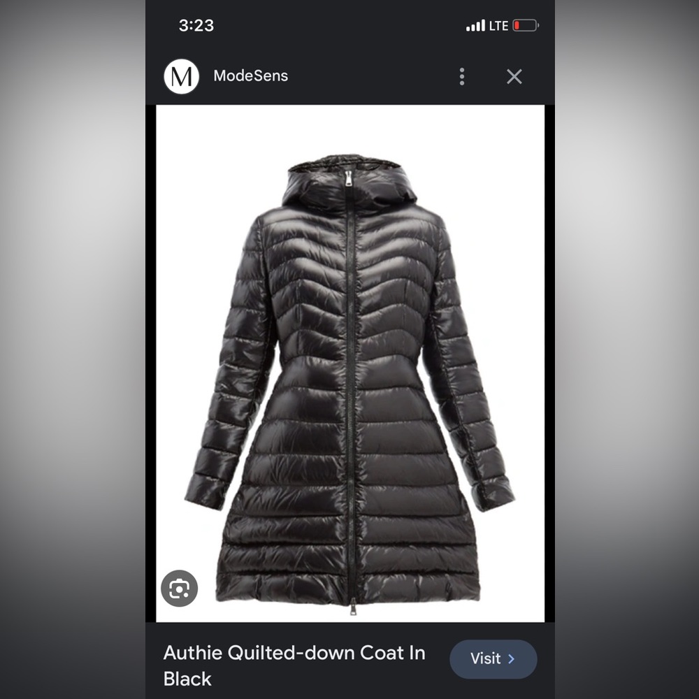 Moncler authie coat size 1